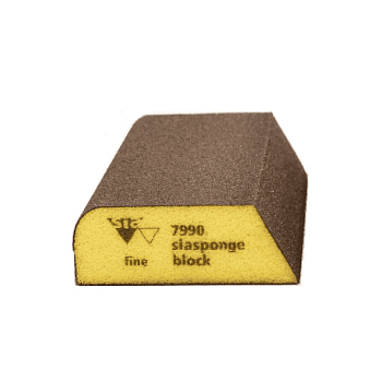 Губка 7990 абразивная 4-сторон. siasponge blok COMBI 69x98x26мм FINE (желтая)